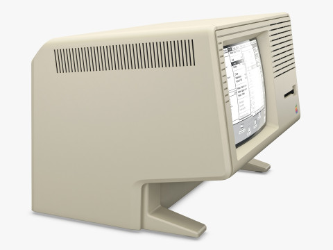 Apple Lisa 2 Macintosh XL A6S0300 Monoblock Vintage 1984-1986 M 1 3D Model