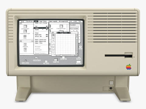 Apple Lisa 2 Macintosh XL A6S0300 Monoblock Vintage 1984-1986 M 1 3D Model