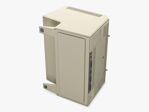 Apple Lisa 2 Macintosh XL A6S0300 Monoblock Vintage 1984-1986 M 1 3D Model