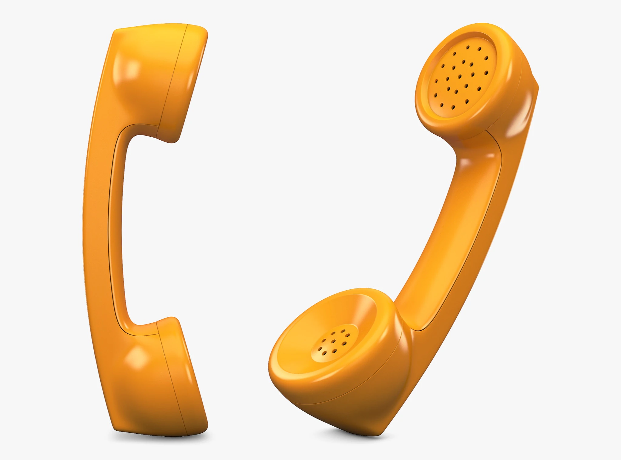 Vintage Retro Telephone Handset M1 3D Model .c4d .max .obj .3ds .fbx .stl .blend 