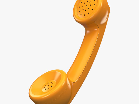Vintage Retro Telephone Handset M1 Model 3D