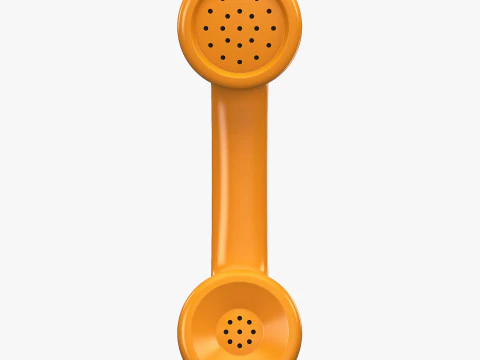 Vintage Retro Telephone Handset M1 3D Model
