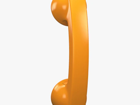 Vintage Retro Telephone Handset M1 3D Model