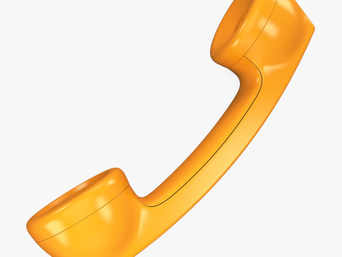 Vintage Retro Telephone Handset M1 Model 3D