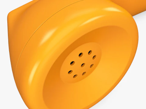 Vintage Retro Telephone Handset M1 3D Model