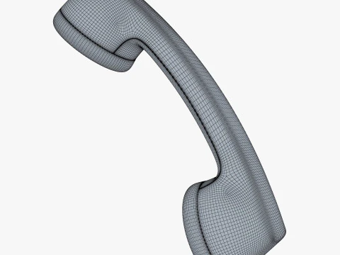 Vintage Retro Telephone Handset M1 3D Model