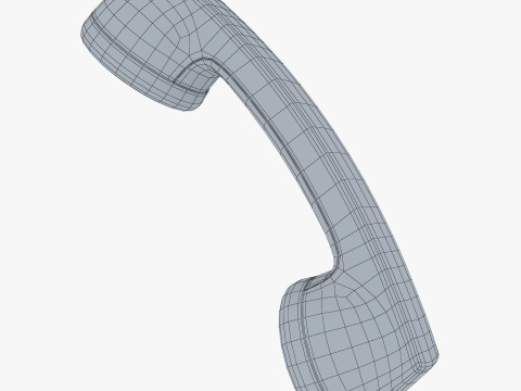 Vintage Retro Telephone Handset M1 Model 3D