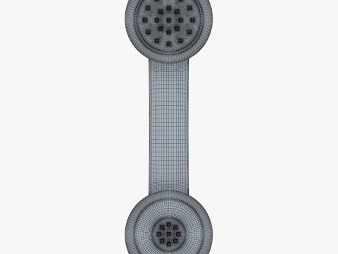 Vintage Retro Telephone Handset M1 3D Model