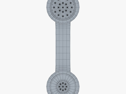 Vintage Retro Telephone Handset M1 Model 3D