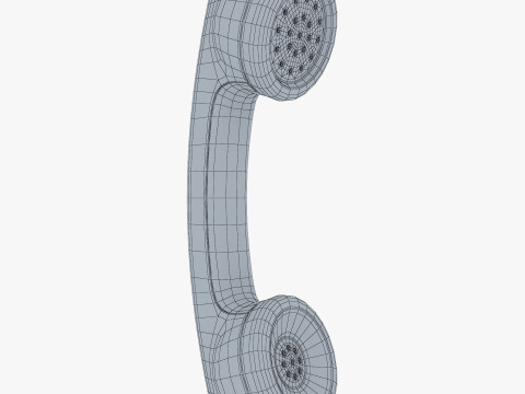 Vintage Retro Telephone Handset M1 Model 3D