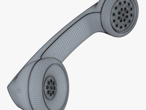 Vintage Retro Telephone Handset M1 3D Model