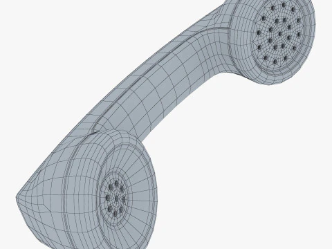 Vintage Retro Telephone Handset M1 3D Model
