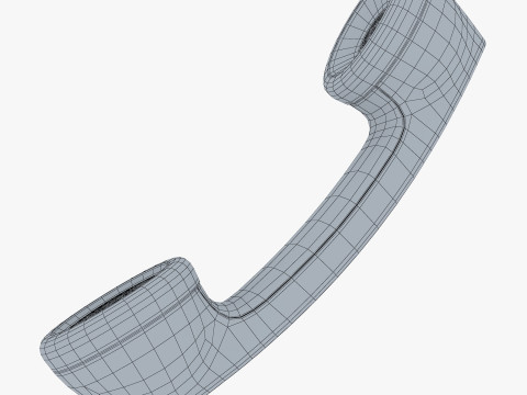 Vintage Retro Telephone Handset M1 Model 3D