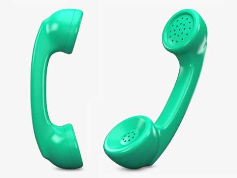 Vintage Classic Telephone Handset M1 3D मॉडल