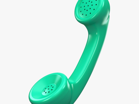 Vintage Classic Telephone Handset M1 3D Модель