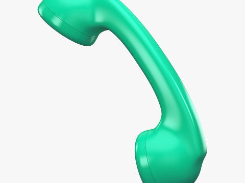 Vintage Classic Telephone Handset M1 3D Модель