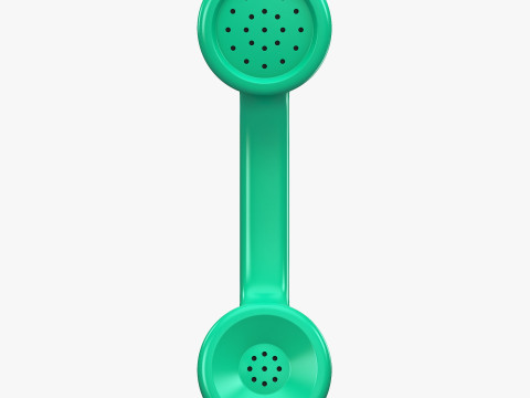 Vintage Classic Telephone Handset M1 3D Модель