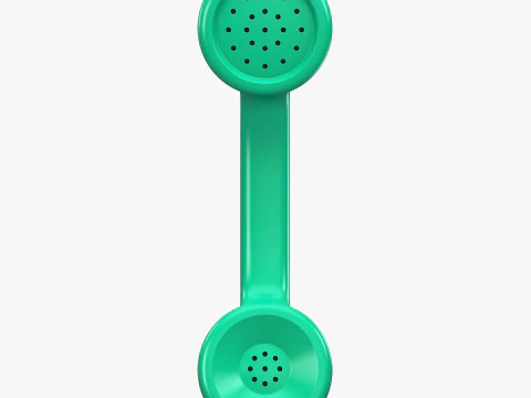 Vintage Classic Telephone Handset M1 3D Model