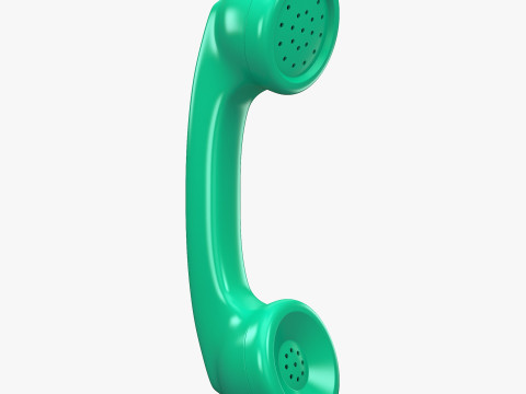 Vintage Classic Telephone Handset M1 3D Модель