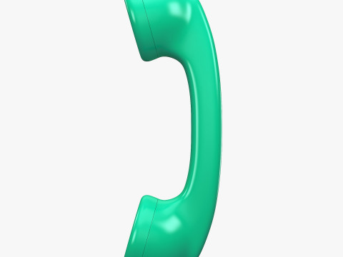 Vintage Classic Telephone Handset M1 3D Модель