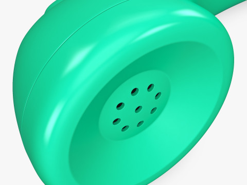 Vintage Classic Telephone Handset M1 3D Модель