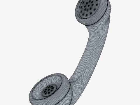 Vintage Classic Telephone Handset M1 3D Модель