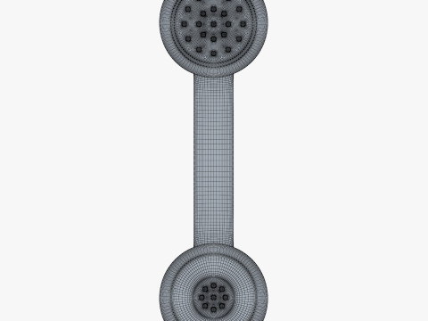 Vintage Classic Telephone Handset M1 3D Модель