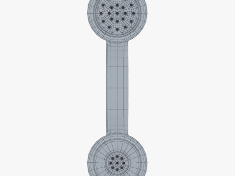 Vintage Classic Telephone Handset M1 3D Модель