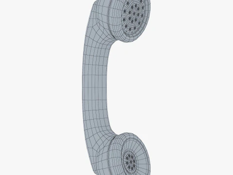 Vintage Classic Telephone Handset M1 3D Model