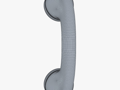Vintage Classic Telephone Handset M1 3D Модель