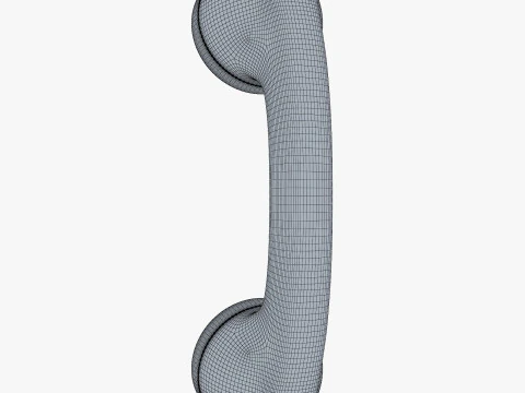 Vintage Classic Telephone Handset M1 3D Model