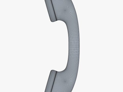 Vintage Classic Telephone Handset M1 3D Модель
