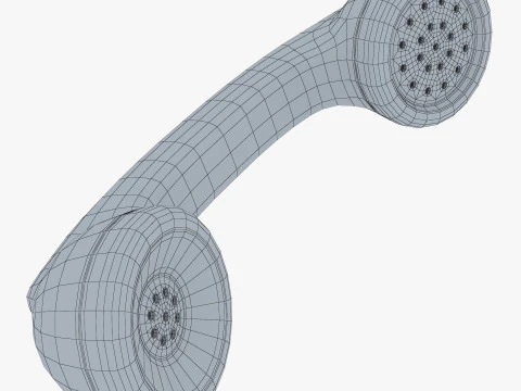Vintage Classic Telephone Handset M1 3D Model