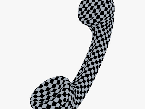 Vintage Classic Telephone Handset M1 3D Модель