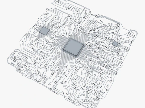 Resumo de caminhos de circuitos eletr&ocirc;nicos M1 Modelo 3D