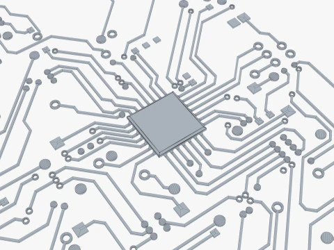 Resumo de caminhos de circuitos eletr&ocirc;nicos M1 Modelo 3D