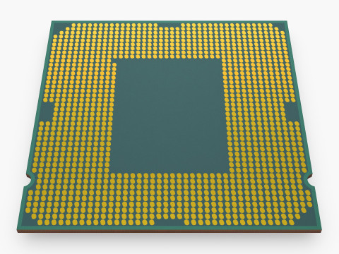 CPU Processor Generic M1 3D Model
