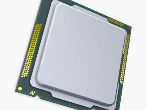 CPU Processor Generic M1 3D Model