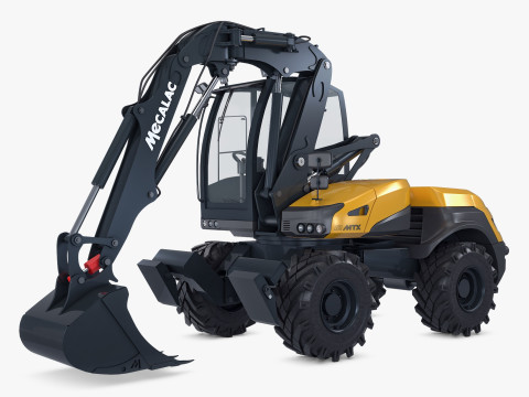 Mecalac 12MTX Excavator 2021-2025 M 1 3D Модель