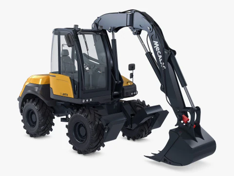 Mecalac 12MTX Excavator 2021-2025 M 1 3D Model
