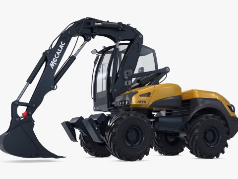 Mecalac 12MTX Excavator 2021-2025 M 1 Modèle 3D