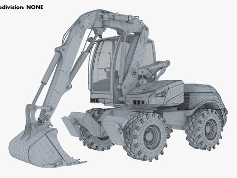 Mecalac 12MTX Excavator 2021-2025 M 1 Modèle 3D