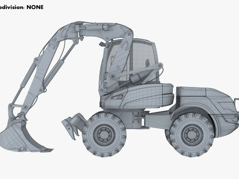 Mecalac 12MTX Excavator 2021-2025 M 1 Modèle 3D