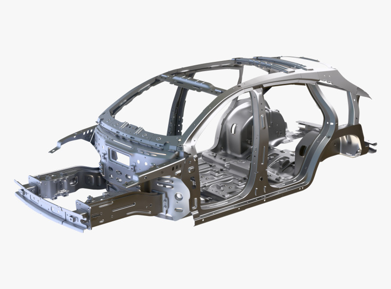 Car Frame Body Crossover Hatchback M1 3D मॉडल .c4d .max .obj .3ds .fbx .stl .blend