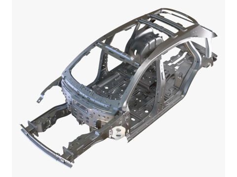 Car Frame Body Crossover Hatchback M1 3D मॉडल