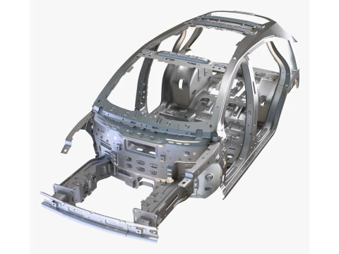 Car Frame Body Crossover Hatchback M1 3D Model