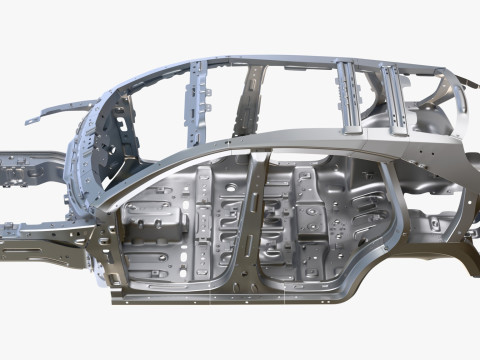 Car Frame Body Crossover Hatchback M1 3D मॉडल