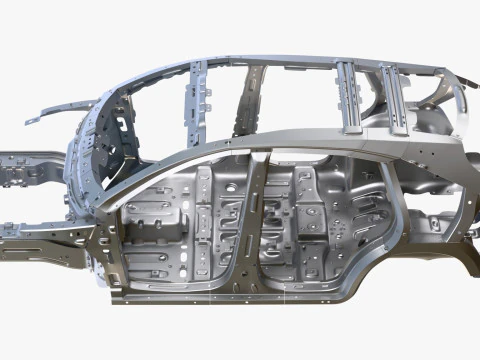 Car Frame Body Crossover Hatchback M1 3D Model