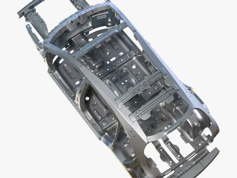 Car Frame Body Crossover Hatchback M1 3D Model