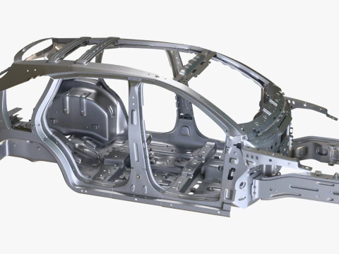 Car Frame Body Crossover Hatchback M1 3D Model